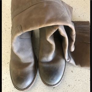 Halogen brown leather boots